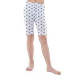 Cycling Motif Design Pattern Kids  Mid Length Swim Shorts by dflcprintsclothing