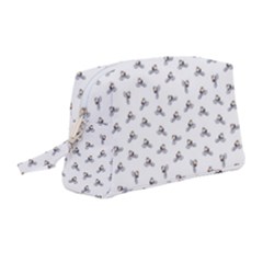 Cycling Motif Design Pattern Wristlet Pouch Bag (medium) by dflcprintsclothing