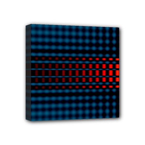 Signal Background Pattern Light Texture Mini Canvas 4  X 4  (stretched) by Sudhe