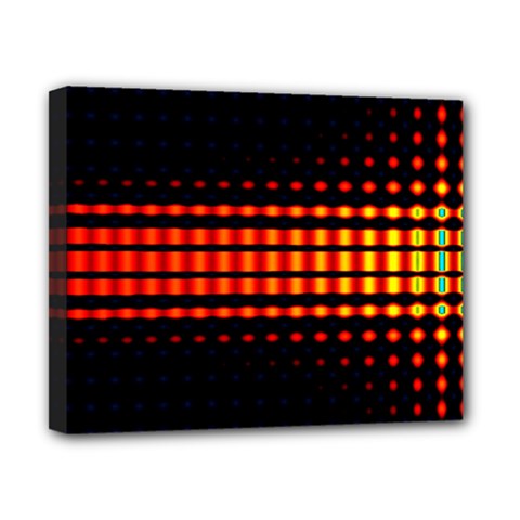 Signal Background Pattern Light Canvas 10  X 8  (stretched) by Sudhe