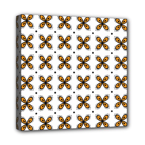 Pattern Orange Mini Canvas 8  X 8  (stretched) by HermanTelo