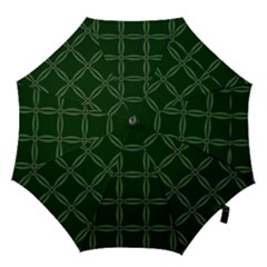 Background Pattern Design Geometric Green Hook Handle Umbrellas (medium) by Sudhe