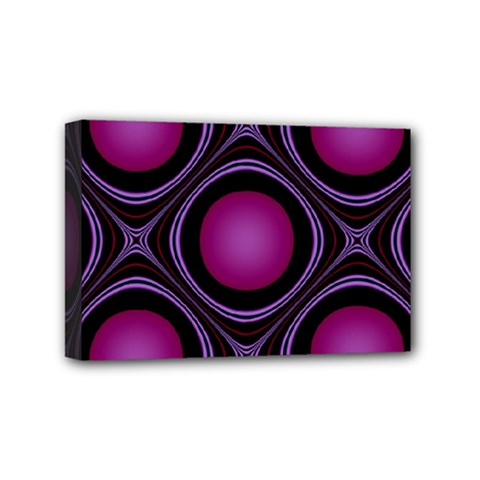 Abstract Background Design Purple Mini Canvas 6  X 4  (stretched) by Sudhe