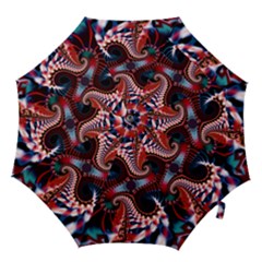 Abstract Fractal Artwork Colorful Art Hook Handle Umbrellas (small) by Sudhe