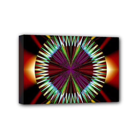Artwork Fractal Allegory Art Mini Canvas 6  X 4  (stretched) by Sudhe