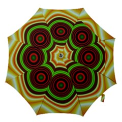 Digital Art Background Yellow Red Hook Handle Umbrellas (medium) by Sudhe