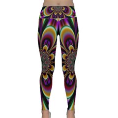 Abstract Flower Artwork Art Lightweight Velour Classic Yoga Leggings by Sudhe