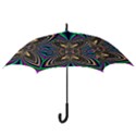 Abstract Artwork Fractal Background Art Hook Handle Umbrellas (Medium) View3