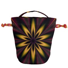 Fractal Artwork Idea Allegory Art Pattern Drawstring Bucket Bag by Sudhe