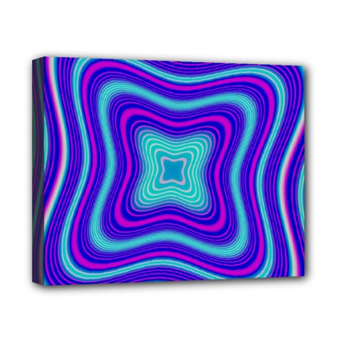 Abstract Artwork Fractal Background Blue Canvas 10  X 8  (stretched) by Sudhe
