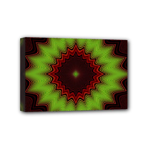 Fractal Artwork Idea Allegory Geometry Mini Canvas 6  X 4  (stretched) by Sudhe