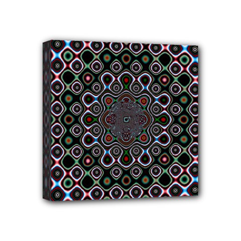 Digital Art Background Design Mini Canvas 4  X 4  (stretched) by Sudhe