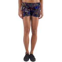 Art Design Colors Fantasy Abstract Yoga Shorts by Sudhe