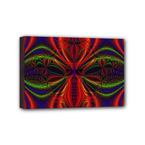 Abstract Art Fractal Mini Canvas 6  X 4  (stretched) by Sudhe