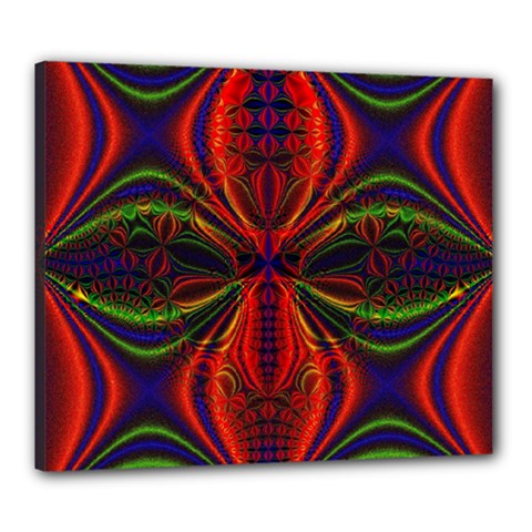 Abstract Art Fractal Canvas 24  X 20  (stretched) by Sudhe