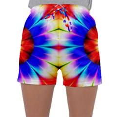 Abstract Digital Art Artwork Colorful Sleepwear Shorts by Pakrebo