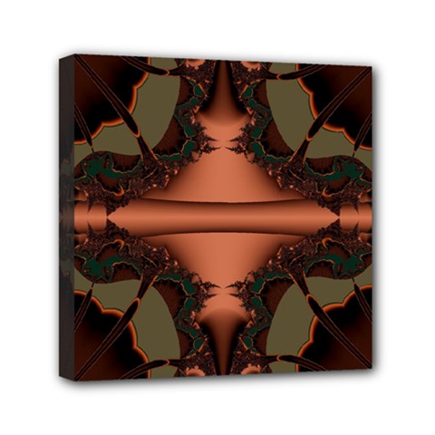 Art Fractal Artwork Creative Mini Canvas 6  X 6  (stretched) by Pakrebo