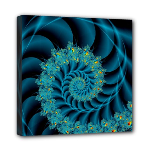 Art Artwork Fractal Digital Art Mini Canvas 8  X 8  (stretched) by Pakrebo