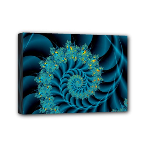 Art Artwork Fractal Digital Art Mini Canvas 7  X 5  (stretched) by Pakrebo
