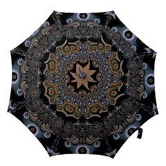 Fractal Art Artwork Design Hook Handle Umbrellas (medium) by Pakrebo
