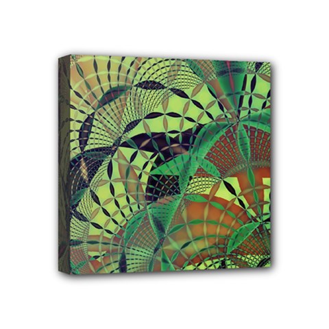 Design Background Concept Fractal Mini Canvas 4  X 4  (stretched) by Pakrebo