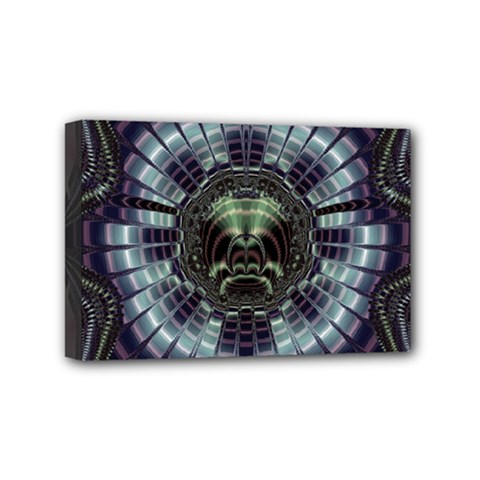 Fractal Abstract Art Artwork Mini Canvas 6  X 4  (stretched) by Pakrebo