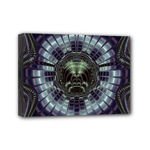 Fractal Abstract Art Artwork Mini Canvas 7  X 5  (stretched) by Pakrebo