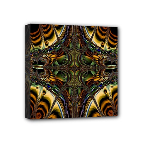 Abstract Art Artwork Fractal Pattern Mini Canvas 4  X 4  (stretched) by Pakrebo