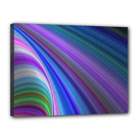 Background Abstract Curves Canvas 16  X 12  (stretched) by Bajindul