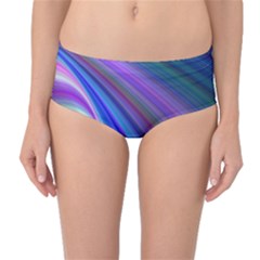 Background Abstract Curves Mid-waist Bikini Bottoms by Bajindul