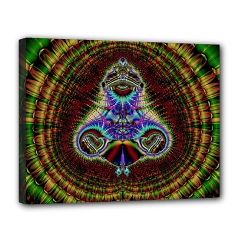 Art Artwork Fractal Digital Art Pattern Canvas 14  X 11  (stretched) by Pakrebo