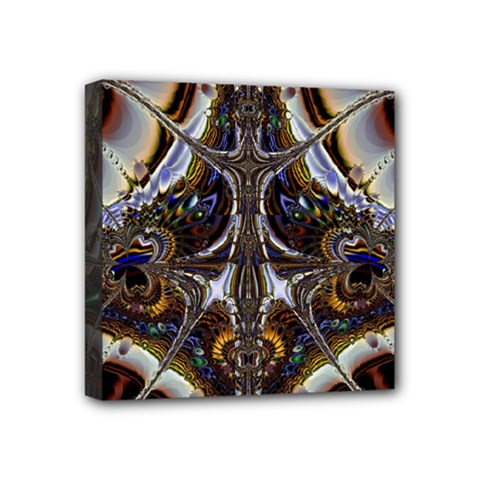 Abstract Art Artwork Fractal Design Mini Canvas 4  X 4  (stretched) by Pakrebo