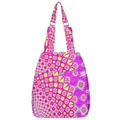 Digital Arts Fractals Futuristic Pink Center Zip Backpack by Pakrebo
