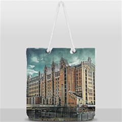 Architecture City Building Travel Full Print Rope Handle Tote (large) by Wegoenart