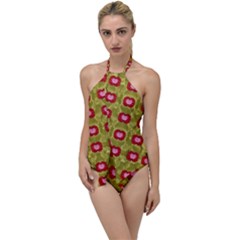 Happy Floral Days In Colors Go With The Flow One Piece Swimsuit by pepitasart