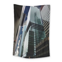 Architecture Frankfurt Reflection Small Tapestry by Wegoenart