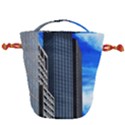Architecture Frankfurt Houses Drawstring Bucket Bag View1