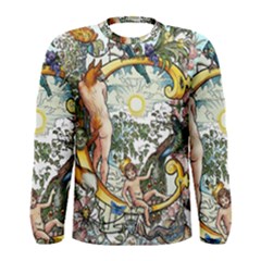 The Illustrated Alphabet - C - By Larenard Men s Long Sleeve Tee by LaRenard