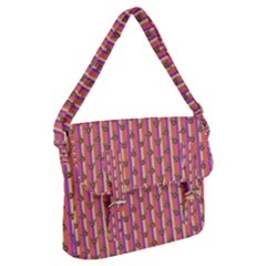 Pink Stripe & Roses Buckle Messenger Bag by charliecreates