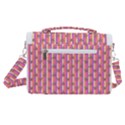 pink stripe & roses Satchel Shoulder Bag View3