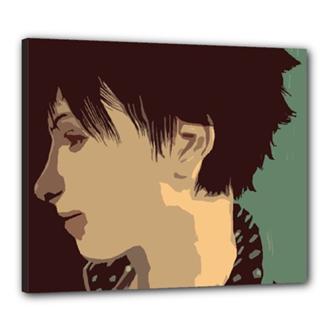 Punk Face Canvas 24  X 20  (stretched) by snowwhitegirl
