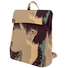 Punk Face Flap Top Backpack by snowwhitegirl