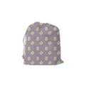 Happy Toast Grey Drawstring Pouch (Small) View2