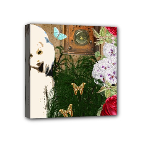 Vintage Llorona Collage Mini Canvas 4  X 4  (stretched) by snowwhitegirl
