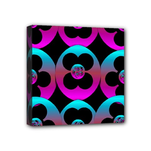 The Most Wonderful Flowers On The Festive Festivale Mini Canvas 4  X 4  (stretched) by pepitasart