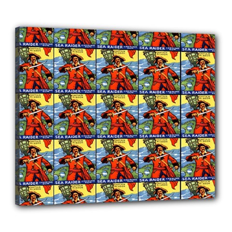 Sea Raider Canvas 24  X 20  (stretched) by ArtworkByPatrick
