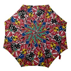 Road Signs Hook Handle Umbrellas (small) by ArtworkByPatrick