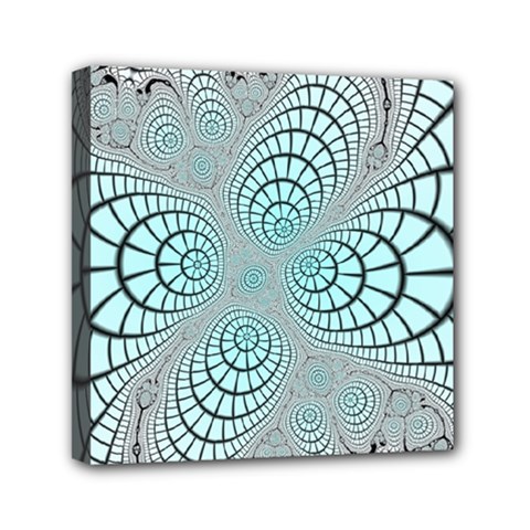 Digital Art Fractal Abstract Mini Canvas 6  X 6  (stretched) by Pakrebo