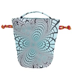 Digital Art Fractal Abstract Drawstring Bucket Bag by Pakrebo