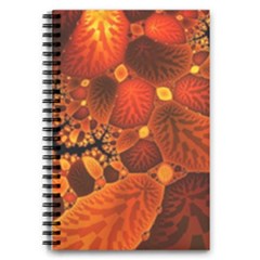 Leaf Autumn Nature Background 5 5  X 8 5  Notebook by Pakrebo